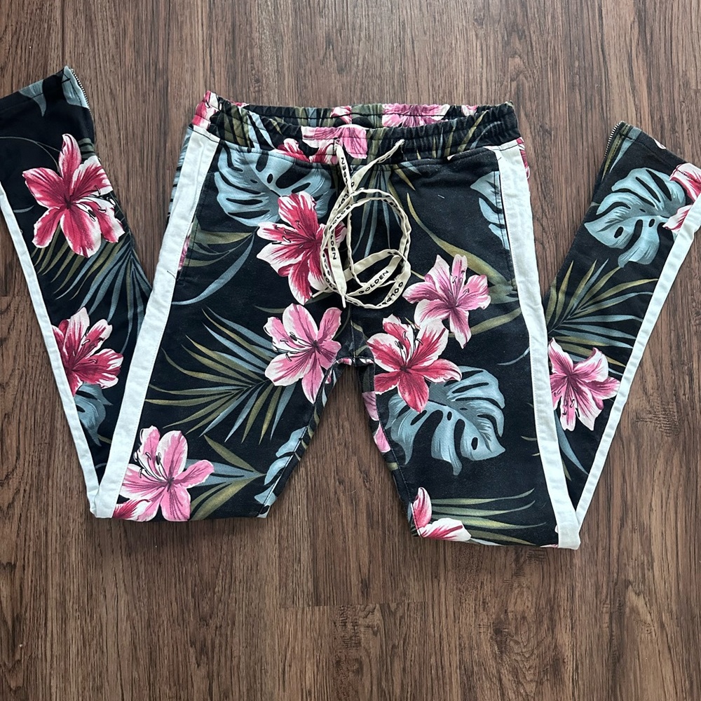 Golden Floral Denim